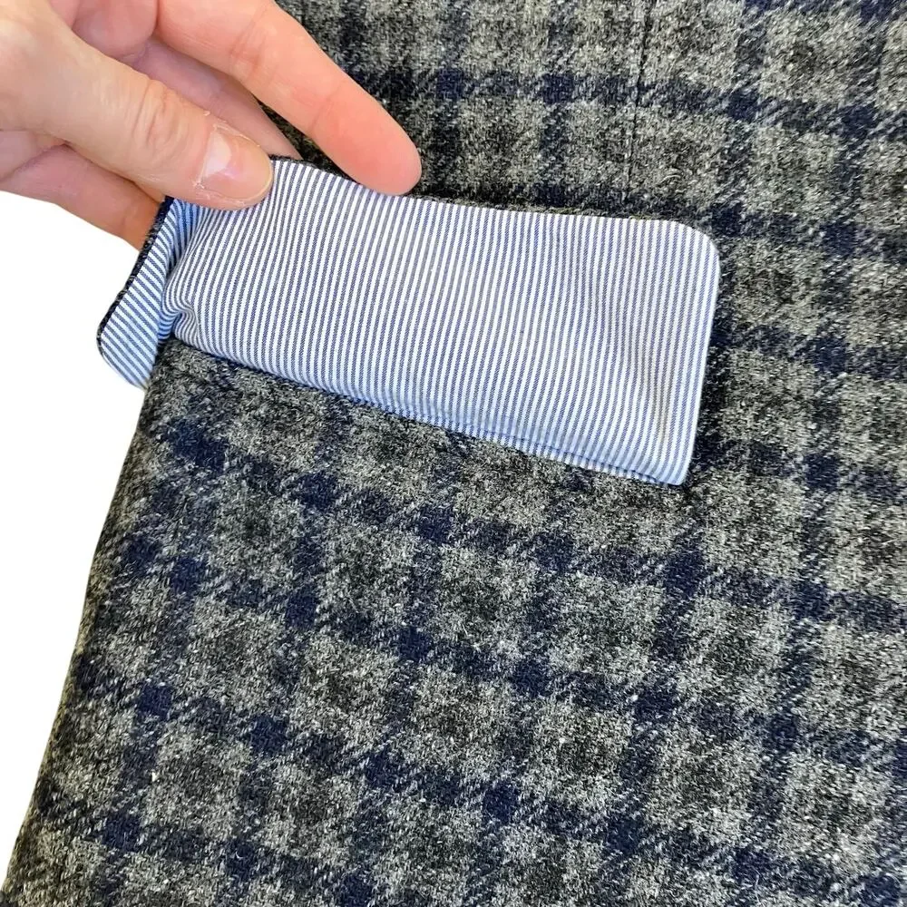 Wallin & Bros Mens 38S Wool Tweed Tailored Sports Coat Blazer Elbow Patches - Picture 10 of 16